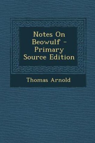 Cover of Notes on Beowulf