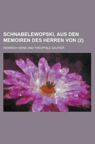 Cover of Schnabelewopski, Aus Den Memoiren Des Herren Von (2)