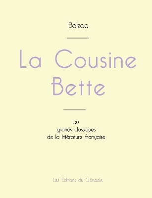 Book cover for La Cousine Bette de Balzac (édition grand format)