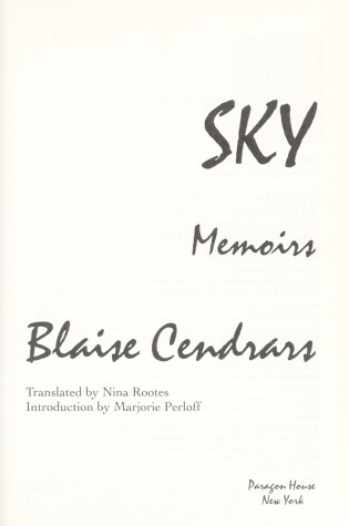 Cover of Sky