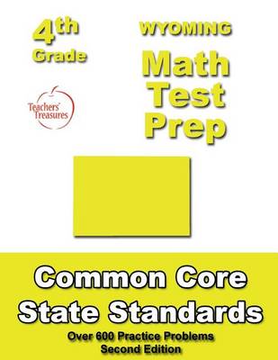 Book cover for Wyoming 4th Grade Math Test Prep