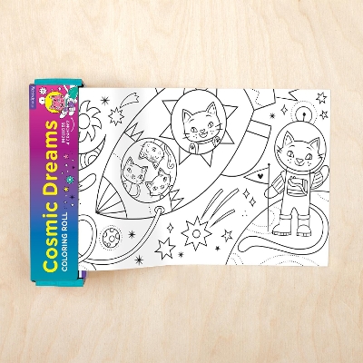 Book cover for Cosmic Dreams Mini Coloring Roll