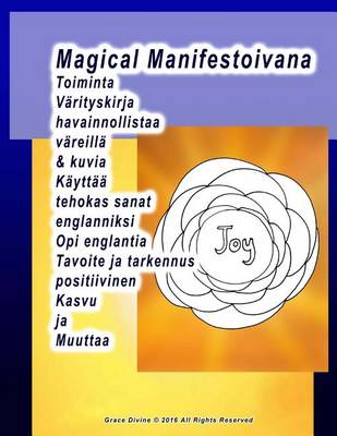 Book cover for Magical Manifestoivana Toiminta Värityskirja havainnollistaa väreillä & kuvia Käyttää tehokas sanat englanniksi Opi englantia Tavoite ja tarkennus positiivinen Kasvu ja Muuttaa