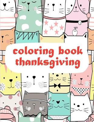 Book cover for Coloring Book Thanksgiving