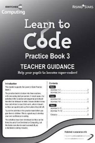 Cover of Learn to Code Teacher's Notes 3