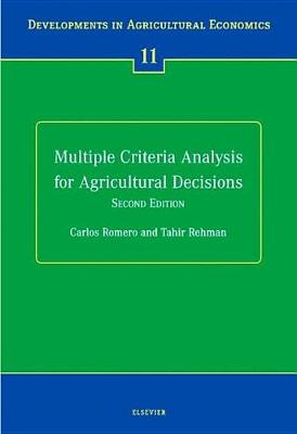 Book cover for Multiple Criteria Analysis for Agricultural Decisions, Second Edition