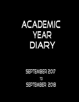 Book cover for Academic Year Diary - Large - Black