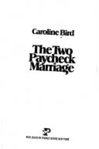 Cover of The Two-Paycheck Marriage