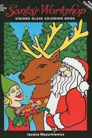 Cover of Santa's Workshop Stained Glass Coloring Book