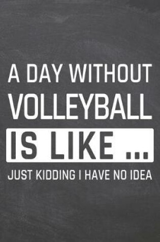 Cover of A Day without Volleyball is like ...