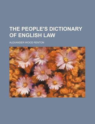 Book cover for The People's Dictionary of English Law