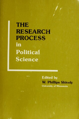 Cover of The Research Process in Political Science