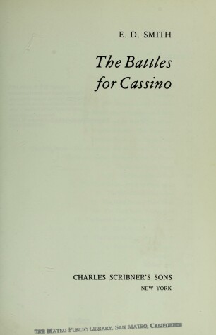 Book cover for The Battles for Cassino