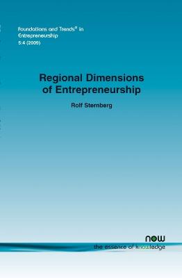 Book cover for Regional Dimension of Entrepreneurship