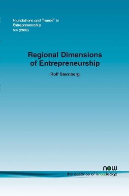 Book cover for Regional Dimension of Entrepreneurship