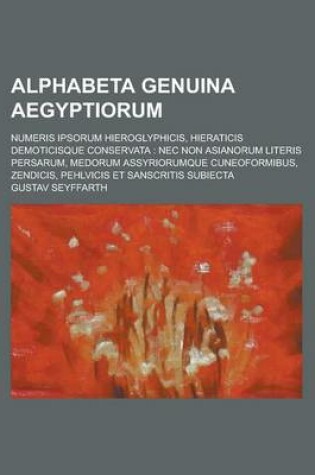 Cover of Alphabeta Genuina Aegyptiorum; Numeris Ipsorum Hieroglyphicis, Hieraticis Demoticisque Conservata