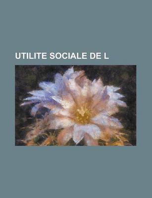 Book cover for Utilite Sociale de L