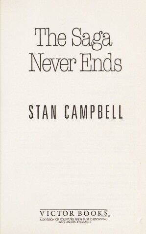 Book cover for The Saga Never Ends