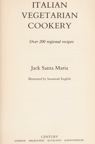 Cover of Italian Vegetarian Cookery