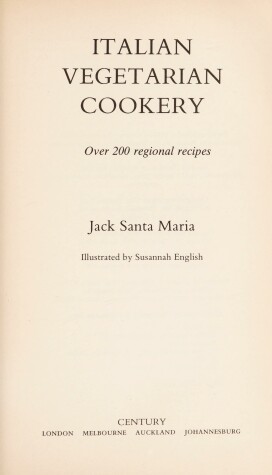 Book cover for Italian Vegetarian Cookery