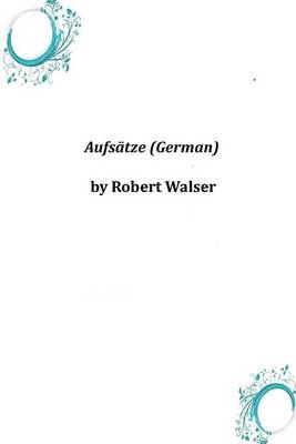 Book cover for Aufsatze (German)