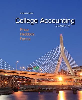 Book cover for College Accounting Chapters 1-30 with Connect Plus