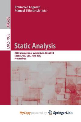 Cover of Static Analysis