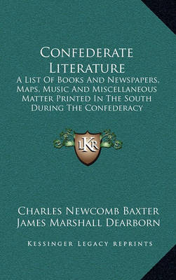 Book cover for Confederate Literature