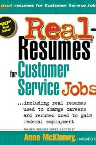 Cover of Real-Resumes for Customer Service Jobs