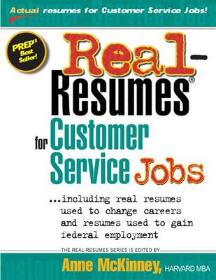 Book cover for Real-Resumes for Customer Service Jobs