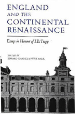 Cover of England and the Continental Renaissance
