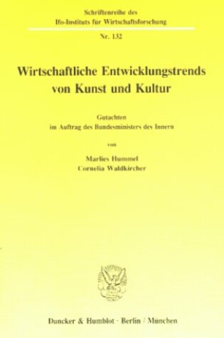 Cover of Wirtschaftliche Entwicklungstrends in Kunst Und Kultur