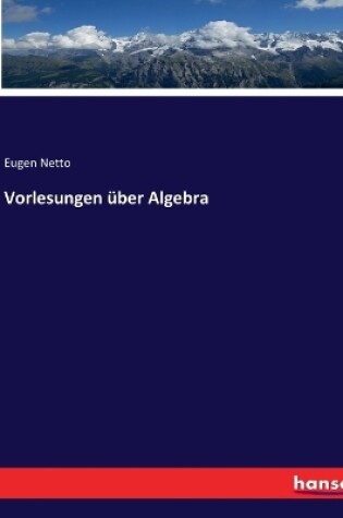 Cover of Vorlesungen über Algebra
