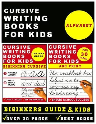 Book cover for Cursive writing books for kids