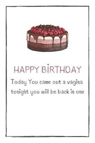 Cover of HAPPY BIRTHDAY Today You came out a vagina tonight you will be back in one