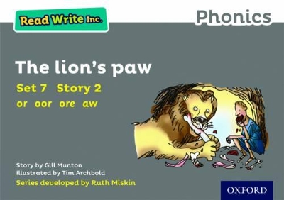 Book cover for Read Write Inc. Phonics: The Lion's Paw (Grey Set 7 Storybook 2)