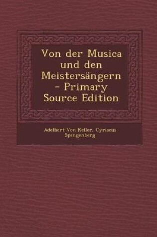 Cover of Von Der Musica Und Den Meistersangern