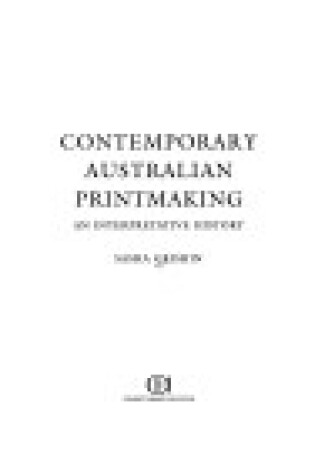 Cover of Contemporary Australian Printmaking