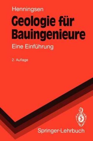 Cover of Geologie Fur Bauingenieure