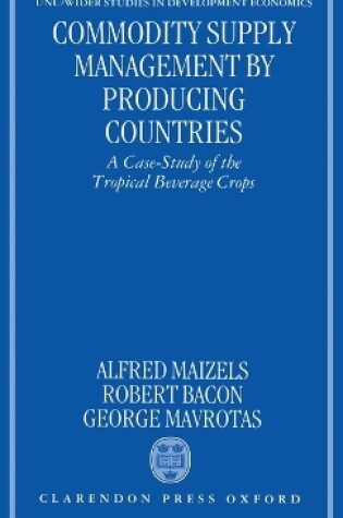 Cover of Commodity Supply Management by Producing Countries