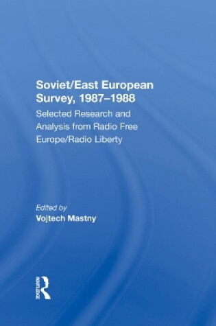 Cover of Soviet/east European Survey, 19871988