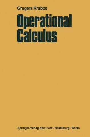 Cover of Operational Calculus