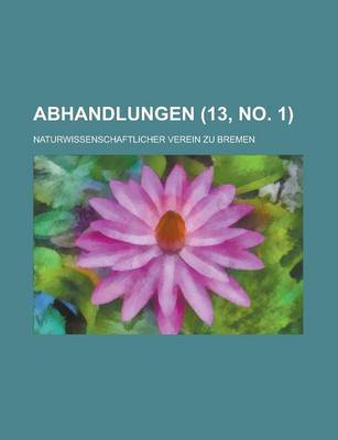 Book cover for Abhandlungen (13, No. 1 )