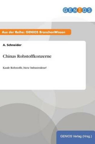 Cover of Chinas Rohstoffkonzerne
