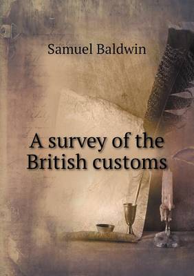 Book cover for A survey of the British customs