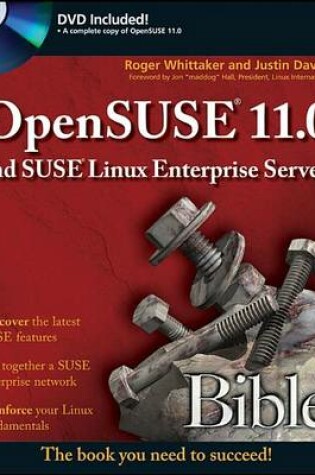 Cover of OpenSUSE 11.0 and SUSE Linux Enterprise Server Bible