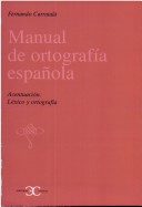 Cover of Manual de Ortografia Espanola