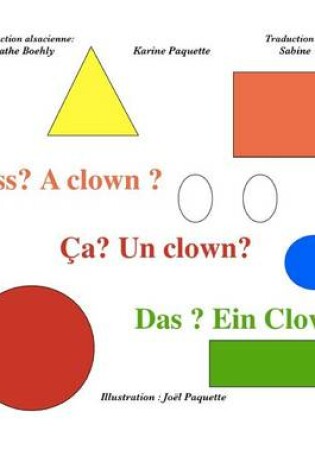 Cover of Ca? Un clown? Dass? A clown? Das? Ein clown?
