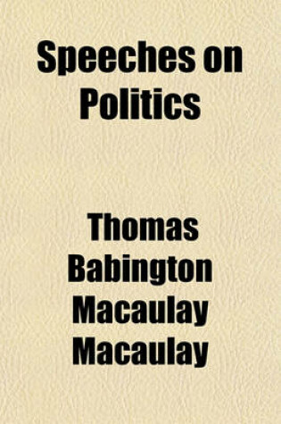 Cover of Speeches on Politics