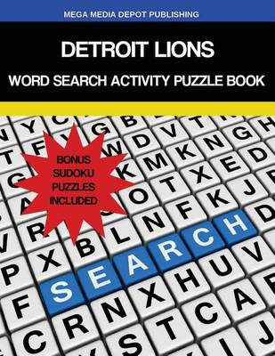 Book cover for Detroit Lions Word Search Activity Puzzle Book